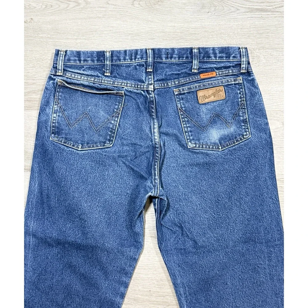 Wrangler FR Jeans Men's 38x30 Blue Denim Flame Resistant Original Fit FR13MWZ